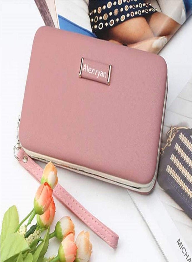 Alexvyan Pink Wallet Female Clutch Bag Women/Ladies/Girls Wallets Long Purses Card Holder Phone Pocket -1 - Image 3